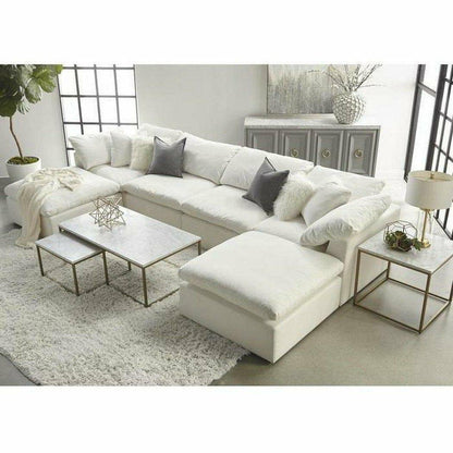 Square Sky Modular Ottoman LiveSmart Peyton-Pearl Espresso Modular Components Sideboards and Things By Essentials For Living