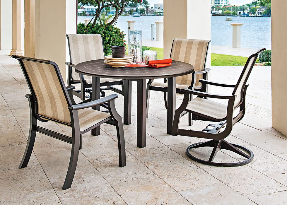 Telescope St Catherine Sling Round Outdoor Dining Set 5PC