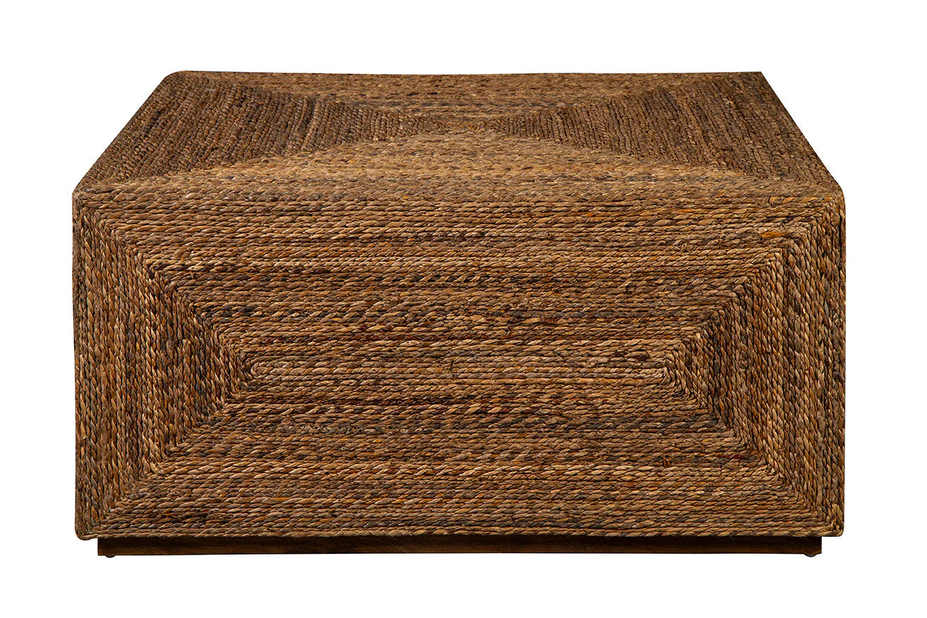 Furniture Classics St. Lucie Banana Leaf Square Cocktail Table