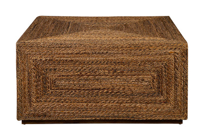 Furniture Classics St. Lucie Banana Leaf Square Cocktail Table