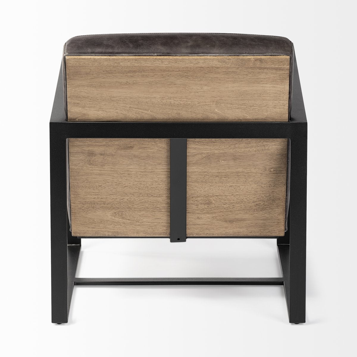 Mercana Stamford Black Leather Accent Chair