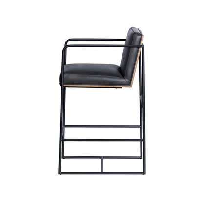 Mercana Stamford Leather Seat Counter Stool 2PC
