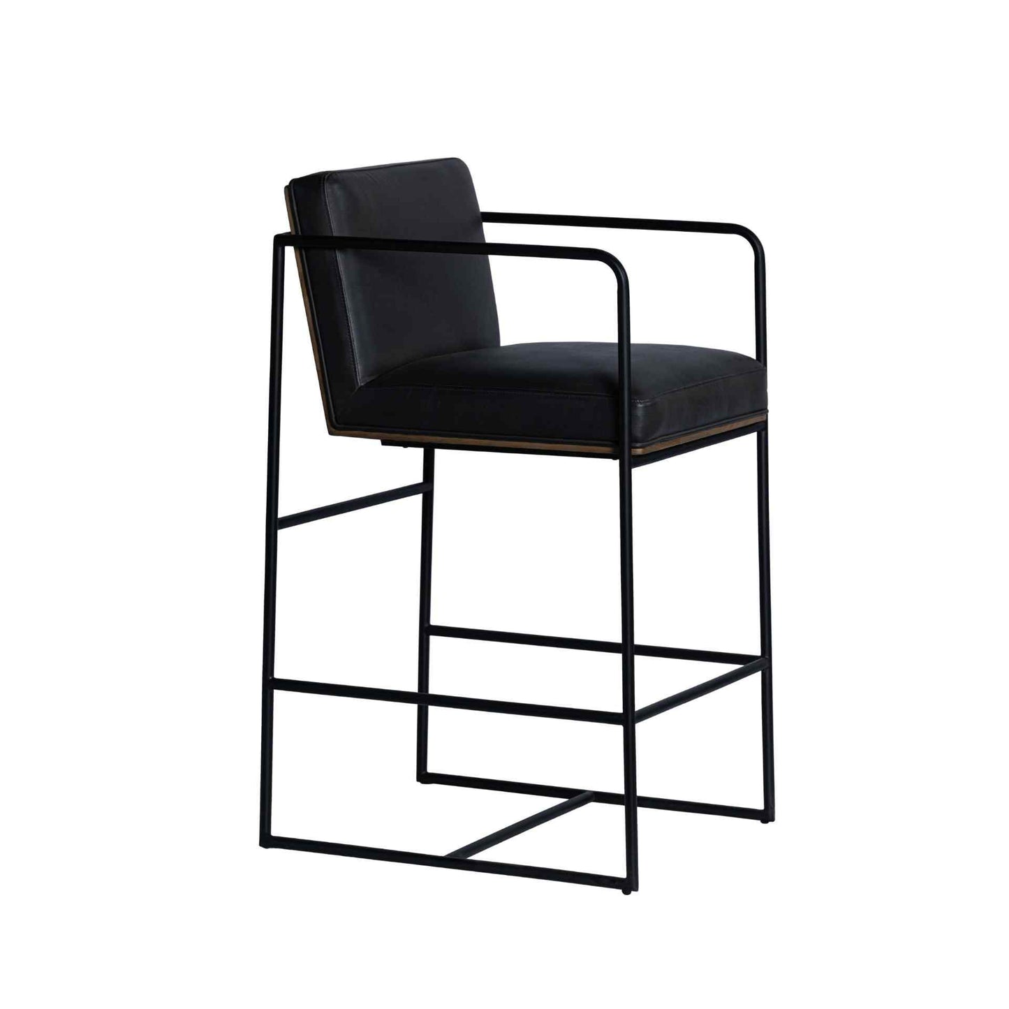 Stamford Leather Seat Counter Stool 2PC