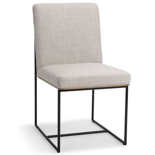 Mercana Stamford Linen Armless Dining Chair (Set of 2)