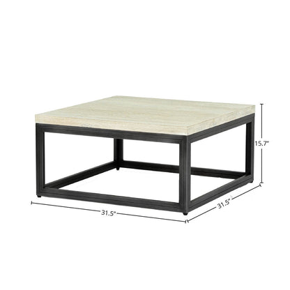 LH Home Starlight Wooden Square Coffee Table