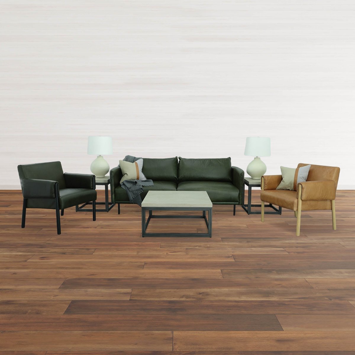 LH Home Starlight Wooden Square Side Table
