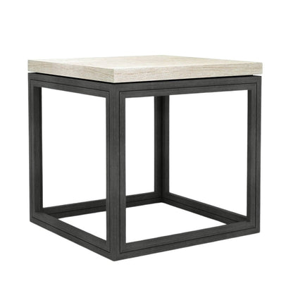 LH Home Starlight Wooden Square Side Table