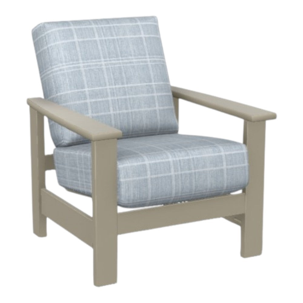 Leeward Deep Seat Stationary Arm Chair