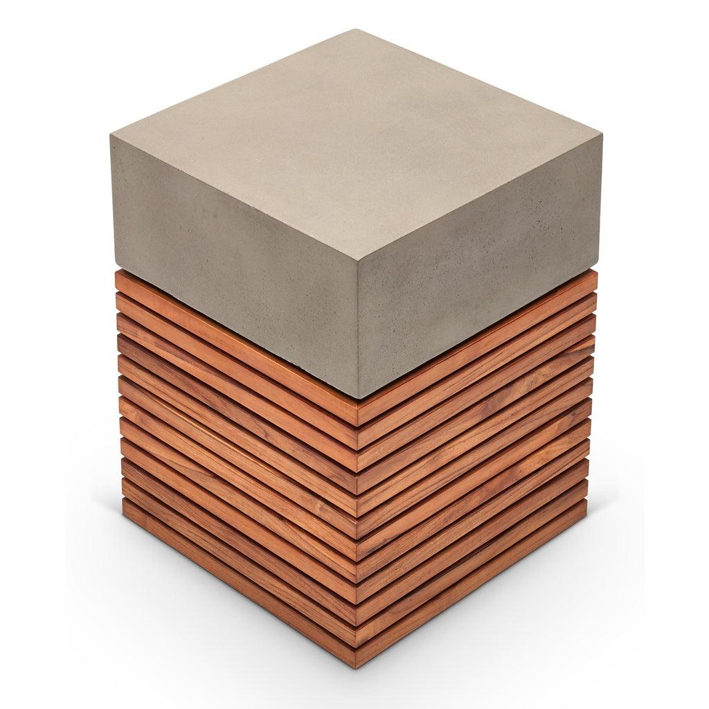 Stecca Alto Fiber Reinforced Concrete Wooden Side Table