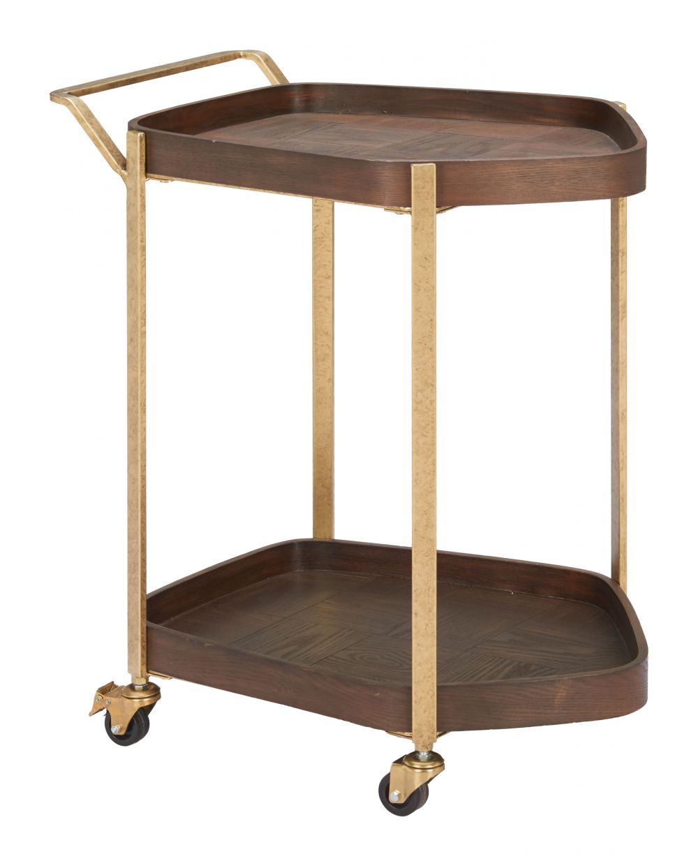 Zuo Modern Stela Steel Frame Bar Cart