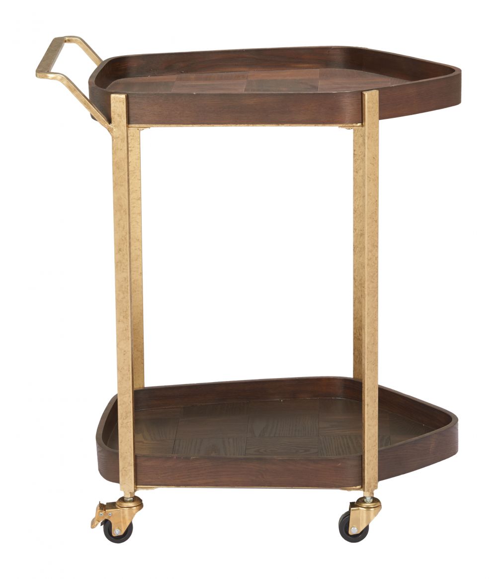 Zuo Modern Stela Steel Frame Bar Cart