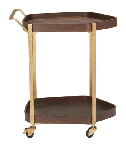 Zuo Modern Stela Steel Frame Bar Cart