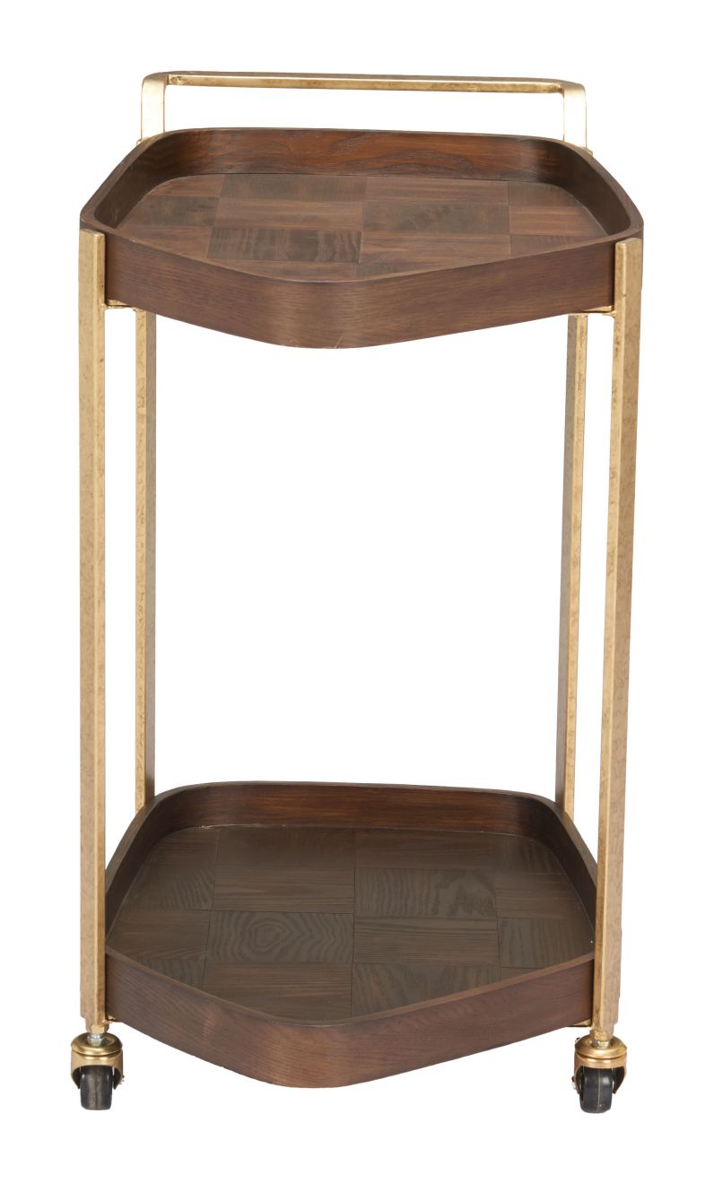 Zuo Modern Stela Steel Frame Bar Cart