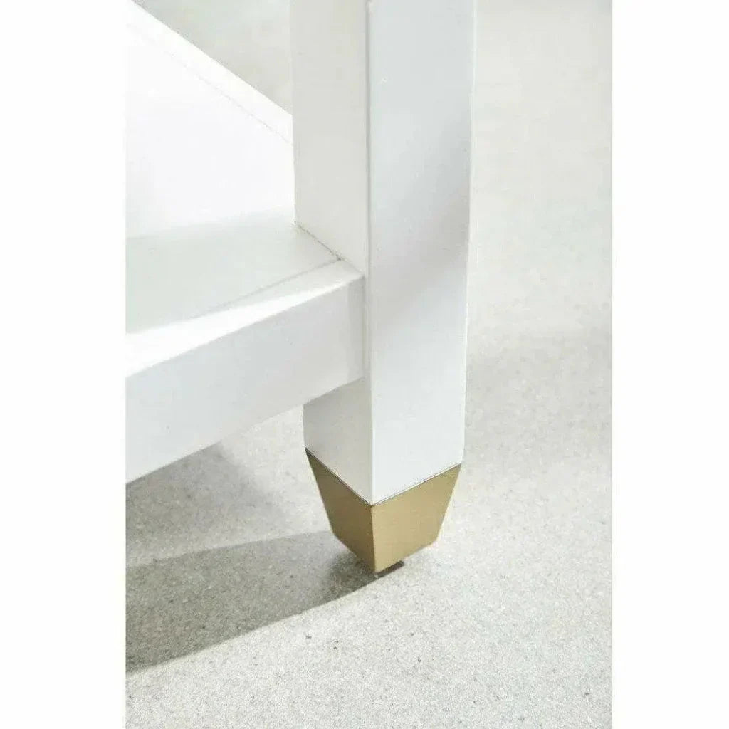 Stella 28 Inch White Scandinavian Nightstand - LOOMLAN - Essentials For Living - Nightstands