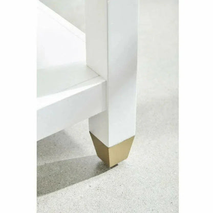 Stella 28 Inch White Scandinavian Nightstand - LOOMLAN - Essentials For Living - Nightstands