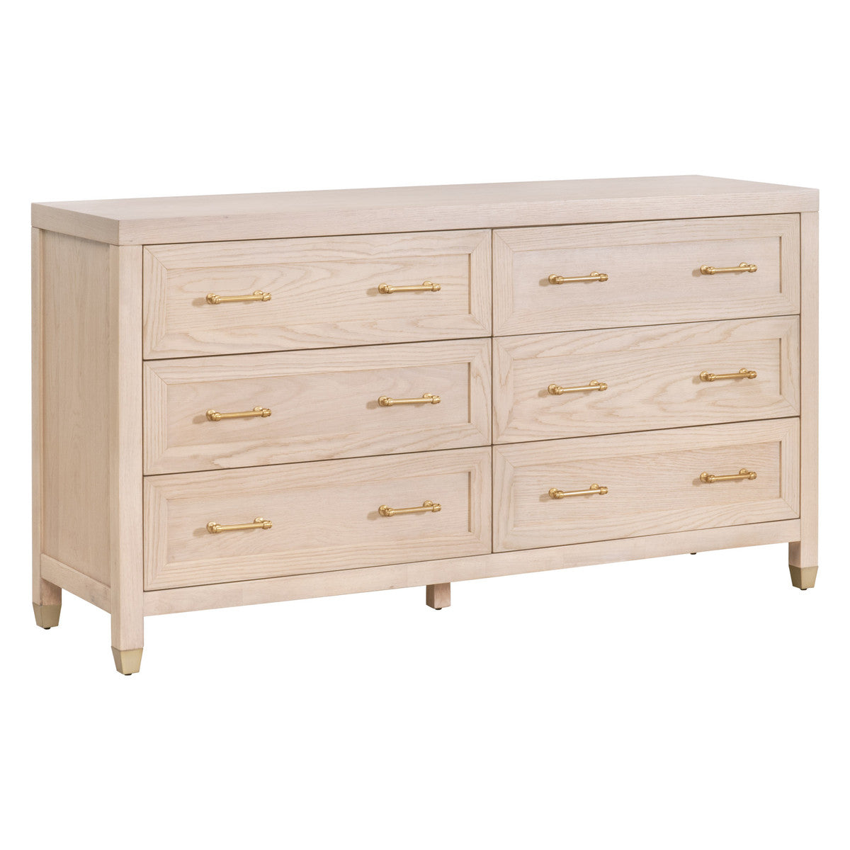 Stella 6-Drawer Double Dresser-Dressers-Essentials For Living-Sideboards and Things