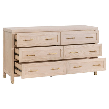 Stella 6-Drawer Double Dresser-Dressers-Essentials For Living-Sideboards and Things