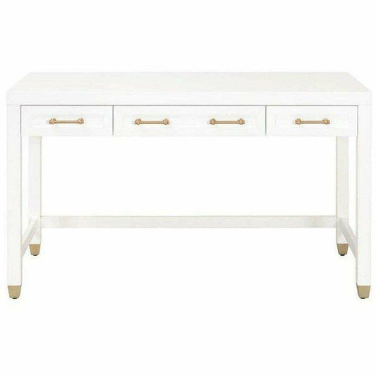 Stella Desk With Drawers White Home Office Desks Sideboards and Things By Essentials For Living