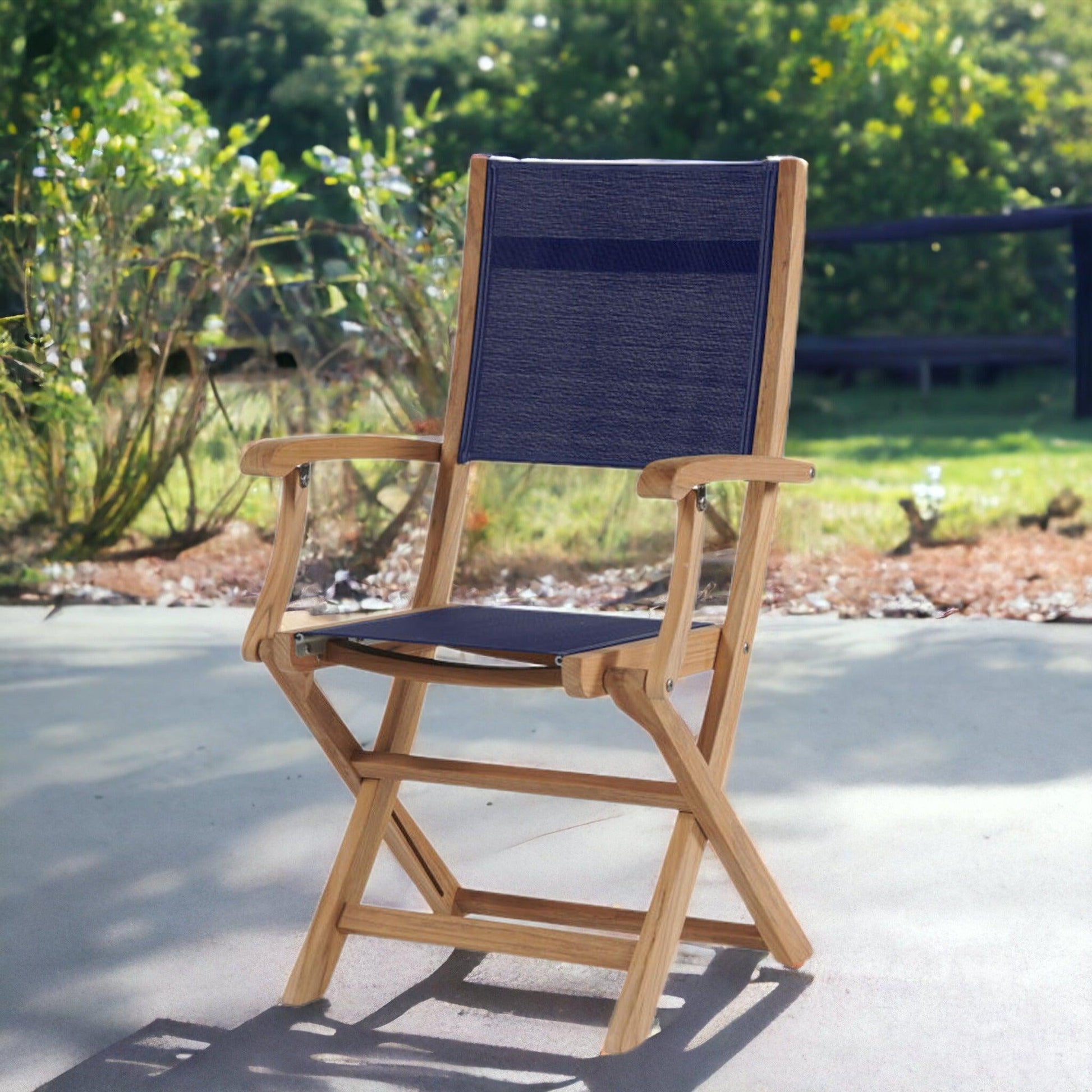 Stella Teak Outdoor Folding Armchair-Outdoor Dining Chairs-HiTeak-Sideboards and Things