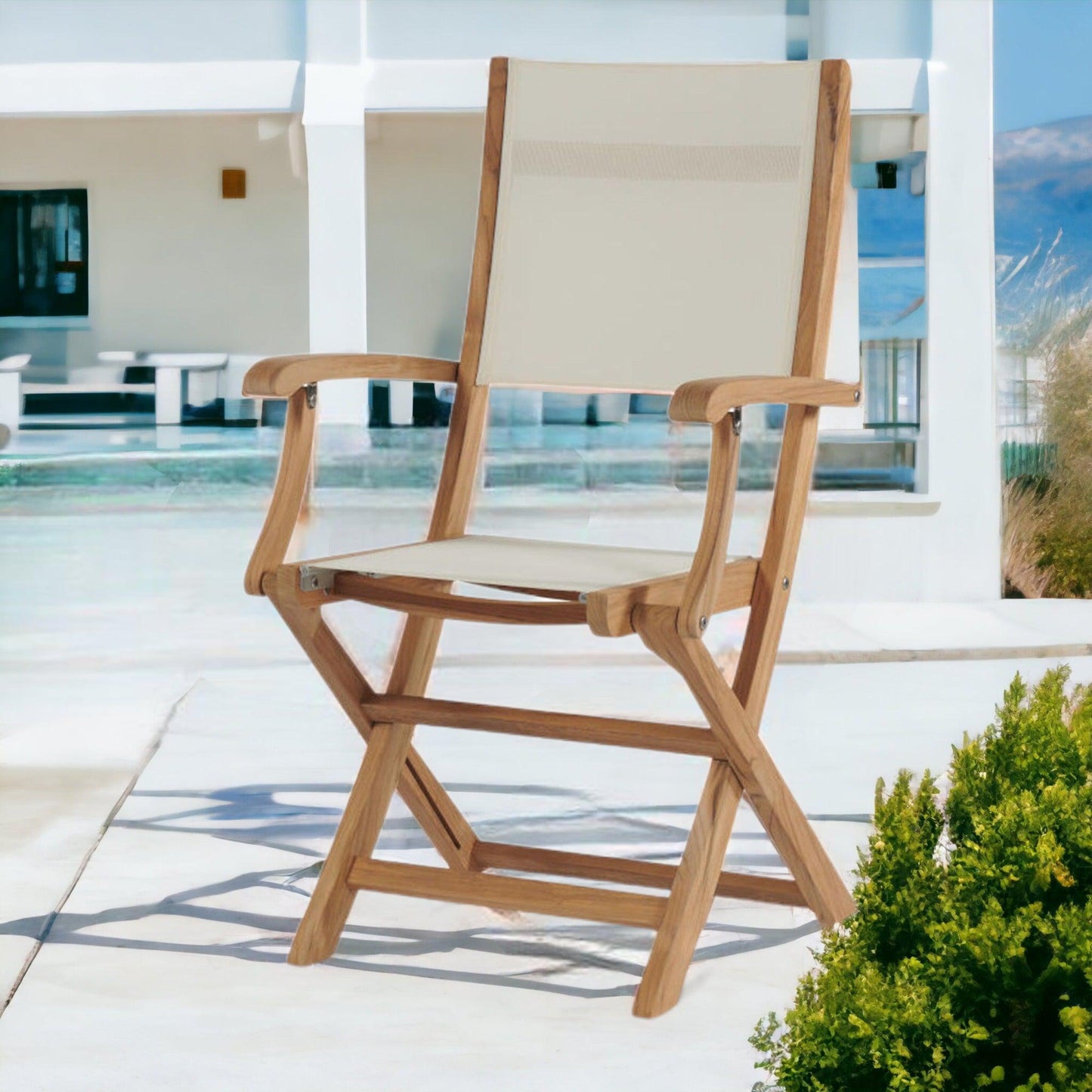 Stella Teak Outdoor Folding Armchair-Outdoor Dining Chairs-HiTeak-Sideboards and Things