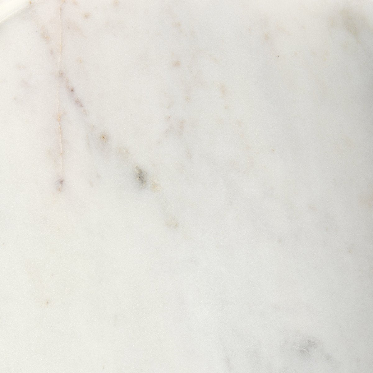 Mercana Stella White Round Marble Top Round Accent Table