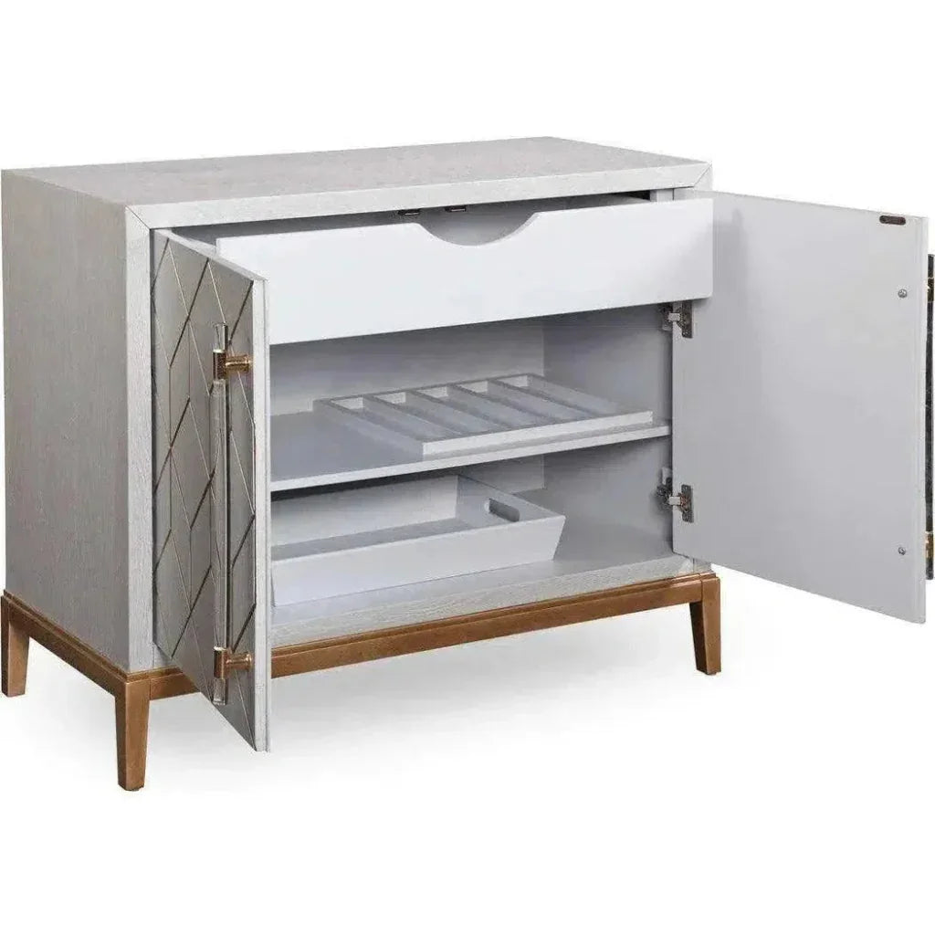 Bassett Mirror Stemware Holders Home Bar Cabinet