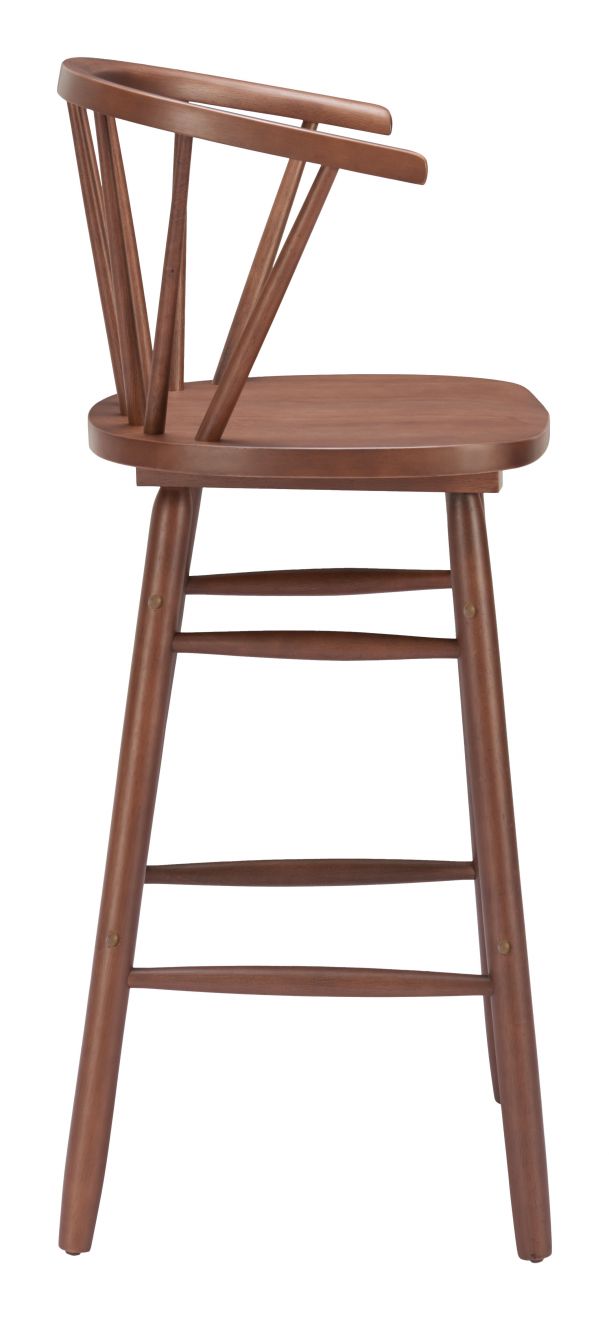 Zuo Modern Stenger Painted Wooden Barstool 2PC