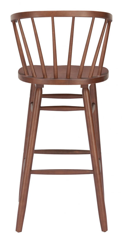 Zuo Modern Stenger Painted Wooden Barstool 2PC
