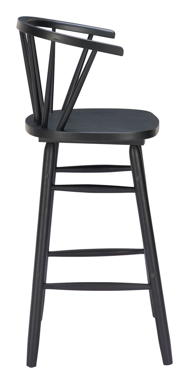 Zuo Modern Stenger Painted Wooden Barstool 2PC