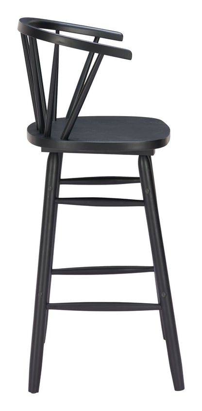 Zuo Modern Stenger Painted Wooden Barstool 2PC