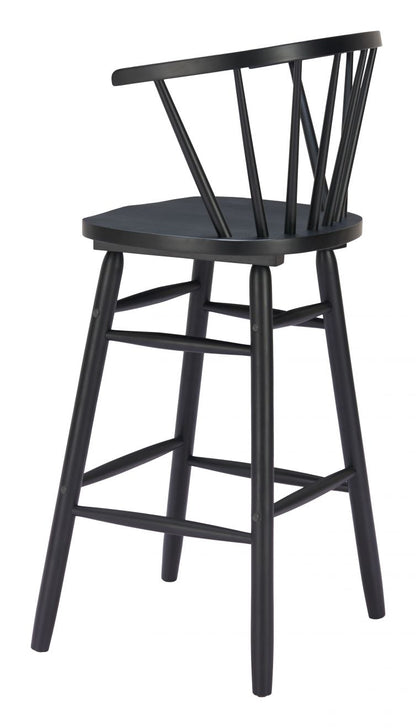 Zuo Modern Stenger Painted Wooden Barstool 2PC