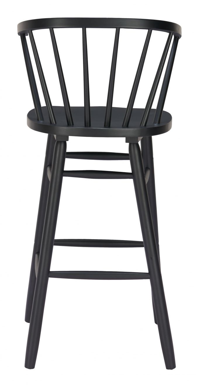 Zuo Modern Stenger Painted Wooden Barstool 2PC