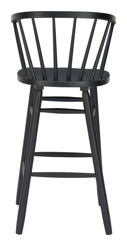 Zuo Modern Stenger Painted Wooden Barstool 2PC