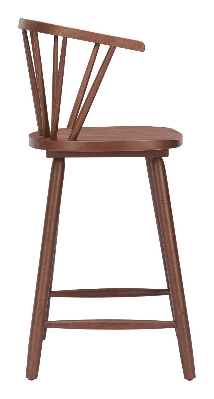 Zuo Modern Stenger Painted Wooden Counter Stool 2PC
