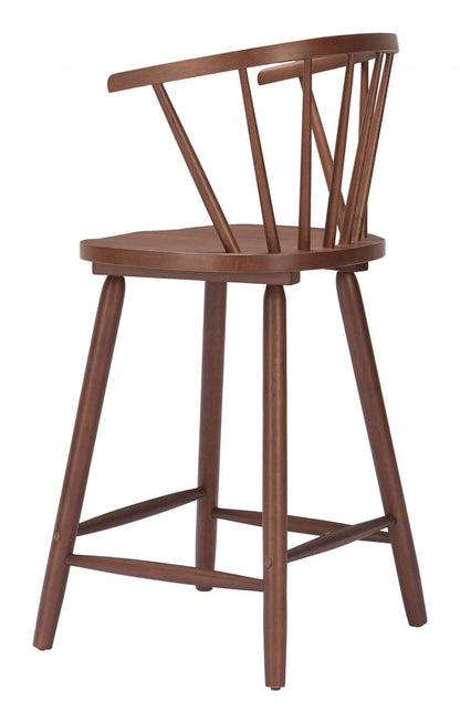 Zuo Modern Stenger Painted Wooden Counter Stool 2PC