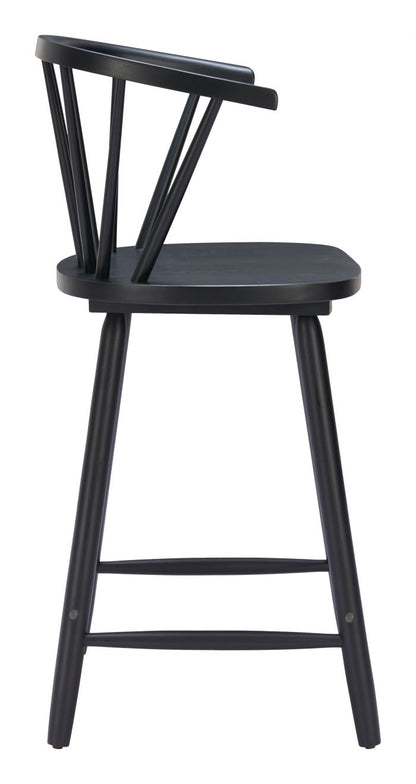 Zuo Modern Stenger Painted Wooden Counter Stool 2PC