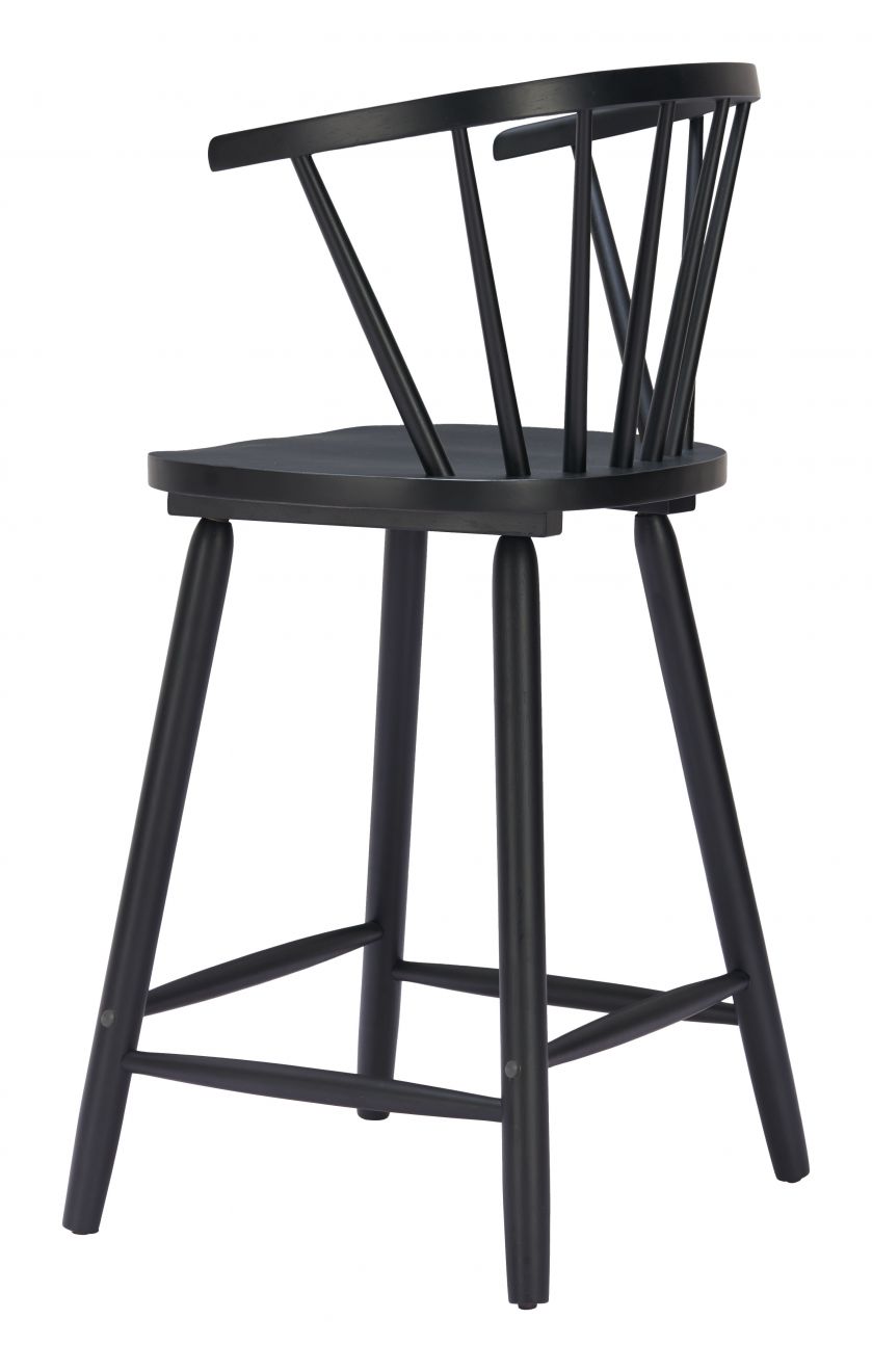 Zuo Modern Stenger Painted Wooden Counter Stool 2PC