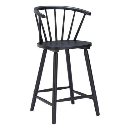 Zuo Modern Stenger Painted Wooden Counter Stool 2PC
