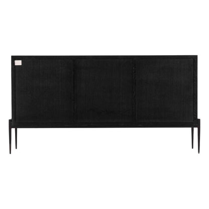 Stevens Four Doors Balck Sideboard