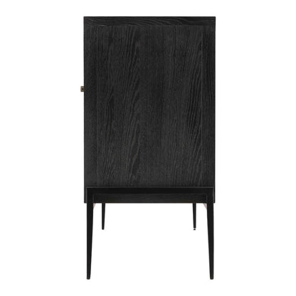 Stevens Four Doors Balck Sideboard