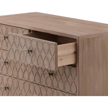 Stevens Six Drawers Wood Chest