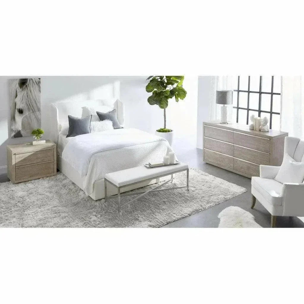 Stewart LiveSmart White Platform Bed Frame - LOOMLAN - Essentials For Living - Beds
