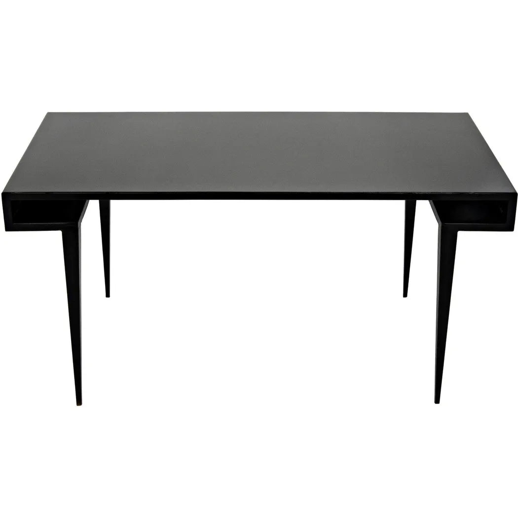 Stiletto Black Steel and Wood Desk