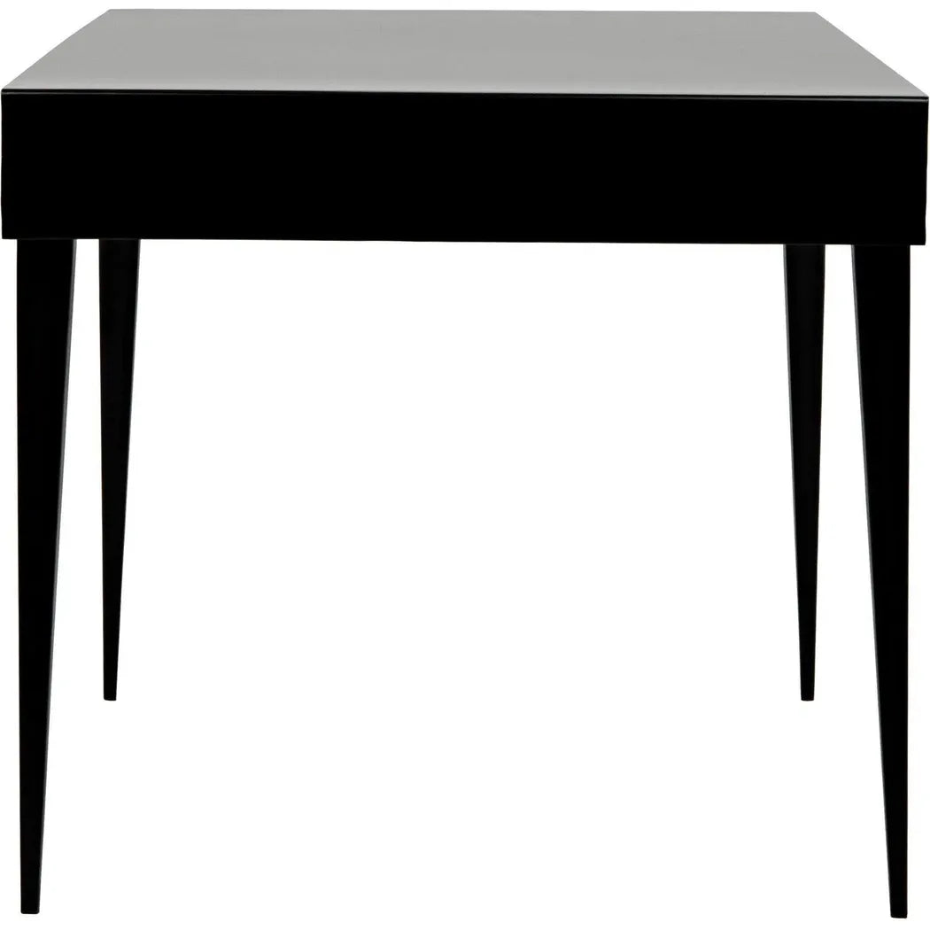 Stiletto Black Steel and Wood Desk