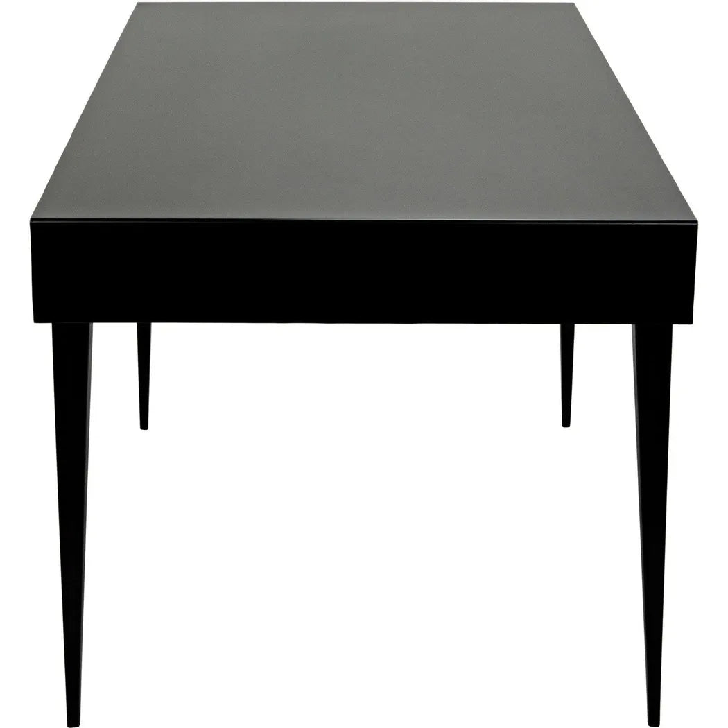 Stiletto Black Steel and Wood Desk
