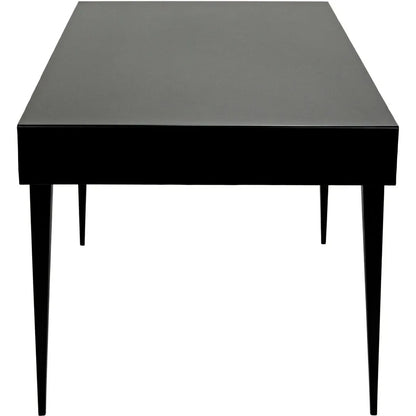 Stiletto Black Steel and Wood Desk
