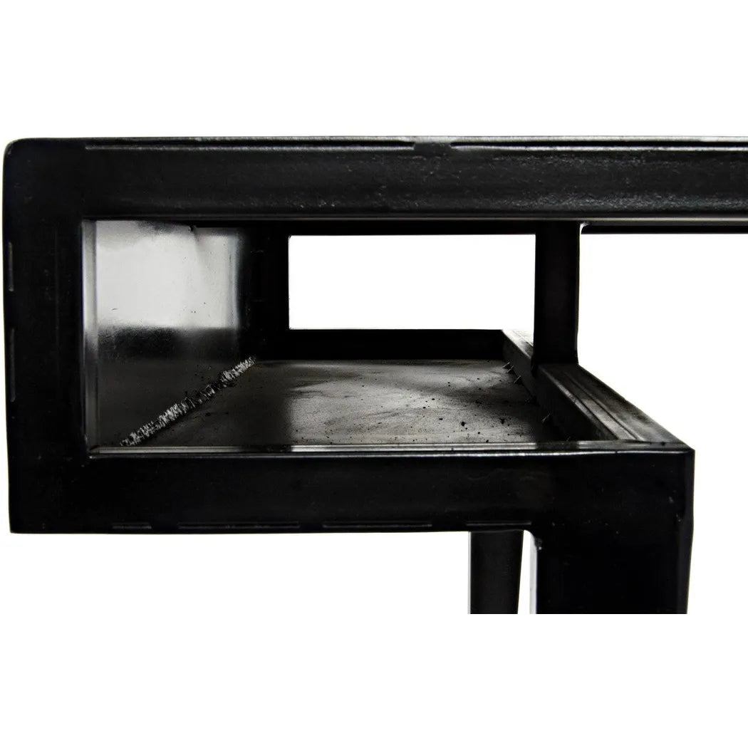 Stiletto Black Steel and Wood Desk