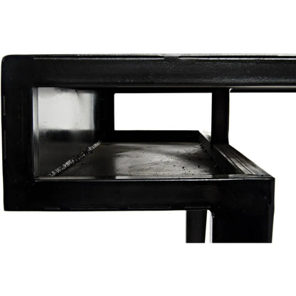 Stiletto Black Steel and Wood Desk