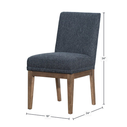 LH Home Stili Soft Chenille Fabric Dining Chair (Set of 2)
