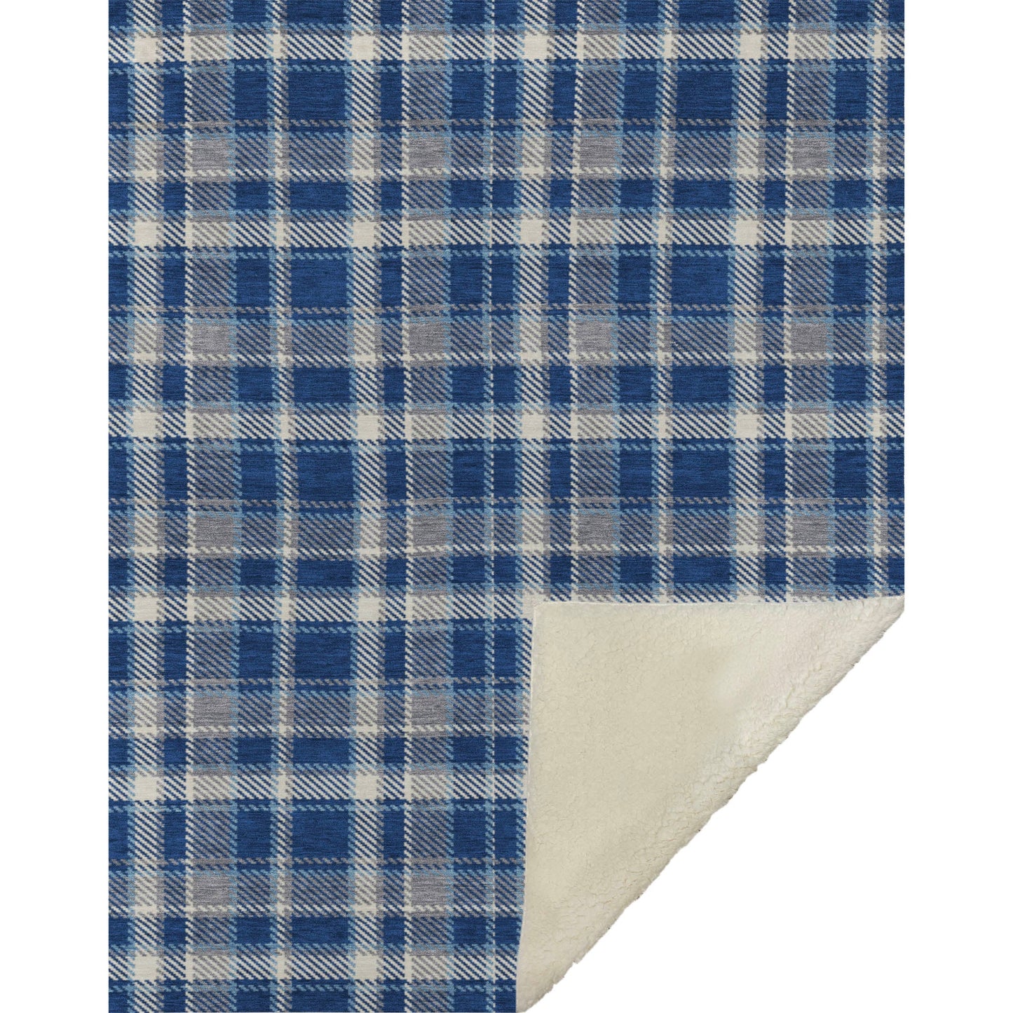 Addison Rugs Still Bloom Blue Washable Indoor-Outdoor Rug